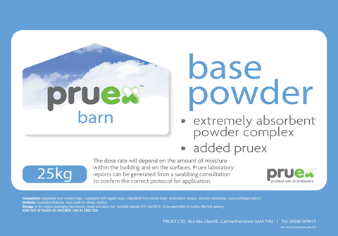 1.0.1 Pruex Base Powder 40 bag PALLET (25Kg bags)